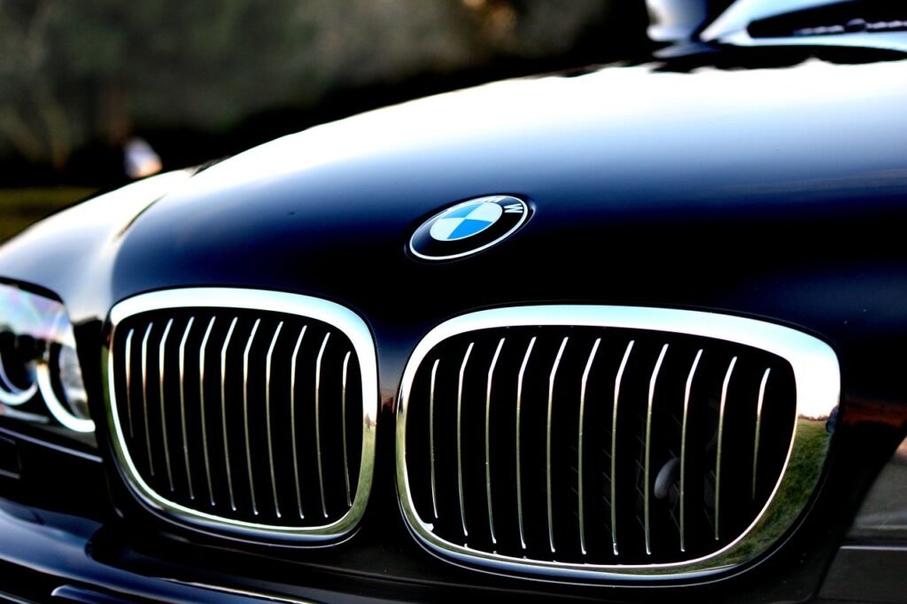 automotive, bmw, car, close up, car wallpapers, hood, vehicle, black car, luxury car, transportation, automobile, shiny car